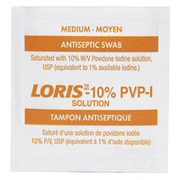 Traitement de pr&eacute;paration a&agrave; la povidone iod&eacute;e, Serviette, Antiseptique OCP Construction Supplies