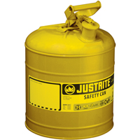 Safety Cans, Type I, Steel, 2 US gal., Yellow, FM Approved/UL/ULC Listed OCP Construction Supplies
