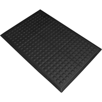 Tapis antifatigue Connect No 502 Rejuvenator pour poste de travail simple, Polyur&eacute;thane, 2' la c, 3' lo, 5/8" &eacute;paisseur, Noir OCP Construction Supplies