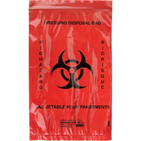 Hazardous Waste Bags, Infectious Waste, 9" L x 6" W OCP Construction Supplies