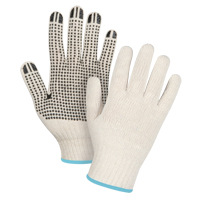 Lightweight Dotted String Knit Gloves, Poly/Cotton, Single Sided, 7 Gauge, X-Large OCP Construction Supplies