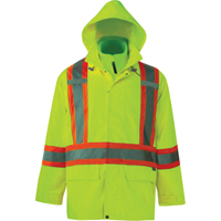 Journeyman 3-in-1 Safety Jackets, Polyester, High Visibility Lime-Yellow, Small OCP Construction Supplies
