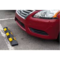 Parking Curb, Rubber, 3' L, Black/Yellow OCP Construction Supplies