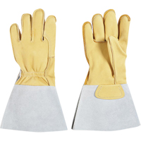 Lineman's Glove, Large, Grain Cowhide Palm, Cotton Inner Lining OCP Construction Supplies