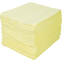 Feuilles absorbantes li&eacute;es de premi&egrave;re qualit&eacute;, Mati&egrave;res dangereuses, 15" x 18", 30 gal. d'absorption OCP Construction Supplies