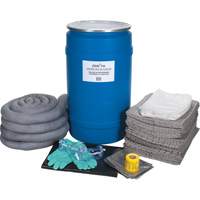 Trousse de d&eacute;versements &agrave; grande capacit&eacute;, Universel, Baril, Absorbance de 30 gal. US OCP Construction Supplies