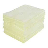 Feuilles absorbantes lamin&eacute;es (SMS) de premi&egrave;re qualit&eacute;, Mati&egrave;res dangereuses, 15" x 17", 30 gal. d'absorption OCP Construction Supplies