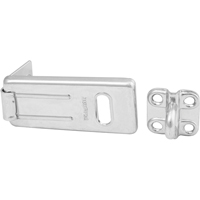 General Security Hardened Steel Hasp, Silver OCP Construction Supplies
