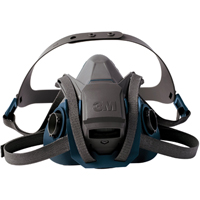 6500QL Series Half Facepiece Respirator With Quick-Latch Drop-Down Feature, Silicone, Large OCP Construction Supplies