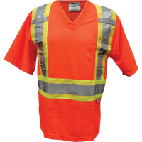 Mesh Safety T-Shirt, Polyester, Small, Orange OCP Construction Supplies