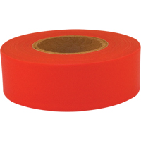 Sub-Zero Flagging Tape, 1.2" W x 150' L, Fluorescent Red OCP Construction Supplies