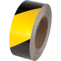Ruban de marquage pour plancher Tuff Mark, 4" x 100', Polyester, Noir et jaune OCP Construction Supplies