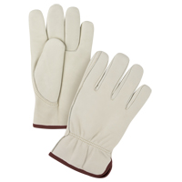 Gants de conducteur doubl&eacute;s pour l'hiver de premi&egrave;re qualit&eacute;, Grand, Paume en Cuir fleur de vache, Molleton OCP Construction Supplies