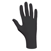 Gants biod&eacute;gradables 6112PF, T-petit, Nitrile, 4 mils, Sans poudre, Noir OCP Construction Supplies