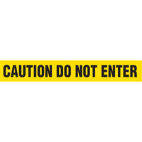 Rubans pour barricades, Anglais, 3" la x 1000' lo, 2 mils, Noir sur jaune OCP Construction Supplies