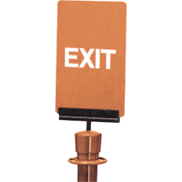 "Exit" Crowd Control Sign, 11" x 7", Plastic, English OCP Construction Supplies