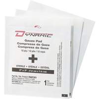 Dynamic Gauze, Pad, 3" L x 3" W, Sterile, Medical Device Class 1 OCP Construction Supplies