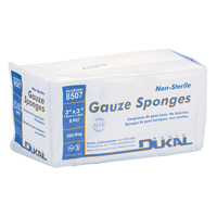 Dynamic Gauze Sponge, Pad, 3" L x 3" W, Medical Device Class 1 OCP Construction Supplies