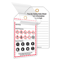 Self-Laminating Workplace Tags, Cardstock, 3-3/8" W x 5-3/4" H, English OCP Construction Supplies