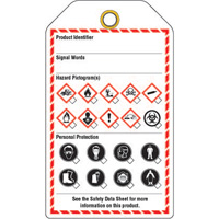 Workplace Tags, Cardstock, 3-3/8" W x 5-3/4" H, English OCP Construction Supplies