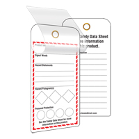 GHS Self-Laminating Workplace Tags, Cardstock, 3" W x 6" H, English OCP Construction Supplies