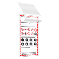 Self-Laminating Workplace Tags, Cardstock, 3" W x 6" H, French OCP Construction Supplies