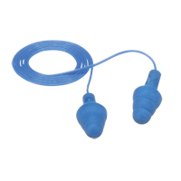 E-A-R UltraFit Metal-Detectable Earplugs, Corded, Regular, Bulk - Polybag, 25 NRR dB OCP Construction Supplies