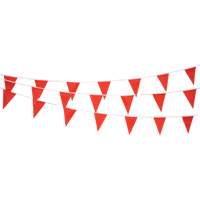 Cordon de fanions, 60' lo, Rouge OCP Construction Supplies
