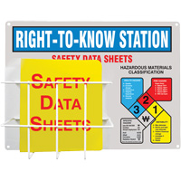 Station d'information de style panier en aluminium, Anglais, Compris reliures OCP Construction Supplies