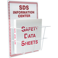 Station de type panier en aluminium pour les fiches signal&eacute;tiques, Anglais, Compris reliures OCP Construction Supplies