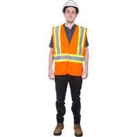 Veste de s&eacute;curit&eacute; pour la circulation, Orange haute visibilit&eacute;, Moyen, Polyester OCP Construction Supplies