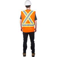 Veste de s&eacute;curit&eacute; pour la circulation, Orange haute visibilit&eacute;, Moyen, Polyester OCP Construction Supplies