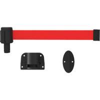 Syst&egrave;me de montage mural pour barri&egrave;re PLUS, Plastique, Fixation par vis, 15', Ruban Rouge OCP Construction Supplies