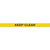 Marqueur robuste pour le sol Tough-Mark, Rectangle, 48" lo x 2" la, Jaune, Poly&eacute;thyl&egrave;ne OCP Construction Supplies