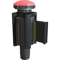 PLUS Barrier System Strobe Light Bracket & Red Strobe Light, Black OCP Construction Supplies