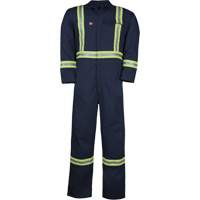 Combinaison non doubl&eacute;e Westex UltraSoft, Taille Grand (grande taille), Bleu marine, 12,4 cal/cm2 OCP Construction Supplies