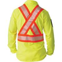 Chemise &agrave; manches longues haute visibilit&eacute; ind&eacute;chirable, Polyester, 2T-Grand (grande taille), Jaune lime haute visibilit&eacute; OCP Construction Supplies