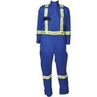 Firewall FR&reg; Striped Coveralls, Size X-Small, Royal Blue OCP Construction Supplies