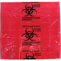 Dynamic Hazardous Waste Bags, Infectious Waste, 24" L x 24" W, 12 microns OCP Construction Supplies