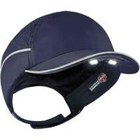 Skullerz&reg; 8965 Lightweight Bump Cap Hat with LED Lighting, Navy Blue OCP Construction Supplies