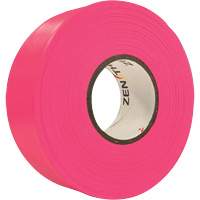 Flagging Tape, 1.1875" W x 164' L, Fluorescent Pink OCP Construction Supplies
