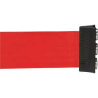 Wall Mount Barrier with Magnetic Tape, Steel, Screw Mount, 12', Red Tape OCP Construction Supplies