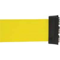 Wall Mount Barrier with Magnetic Tape, Steel, Screw Mount, 12', Yellow Tape OCP Construction Supplies