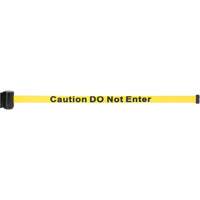 Wall Mount Barrier with Magnetic Tape, Steel, Screw Mount, 7', Yellow Tape OCP Construction Supplies