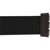 Wall Mount Barrier with Magnetic Tape, Steel, Screw Mount, 12', Black Tape OCP Construction Supplies