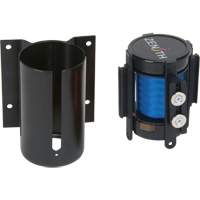 Wall Mount Barrier with Magnetic Tape, Steel, Screw Mount, 7', Blue Tape OCP Construction Supplies
