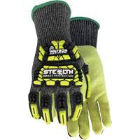 Stealth Dog Fight Impact & Cut Resistant Gloves, Small, Glass Fibre/HPPE/Nylon/Spandex Palm, Knit Wrist Cuff OCP Construction Supplies