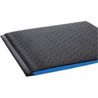 Tapis ergonomiques Wear-Bond Comfort-King, Rugueux, 2' x 3' x 9/16", Noir, Mousse de vinyle OCP Construction Supplies