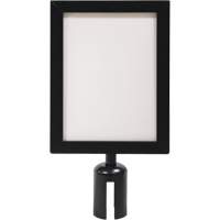 Sign Frame for Crowd Control Post, Black OCP Construction Supplies