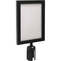 Sign Frame for Crowd Control Post, Black OCP Construction Supplies